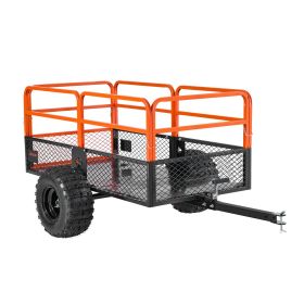 VEVOR Dump Trailer 1800 lbs 28 Cu. Ft Tow Behind Steel Garden Yard Trailer Cart