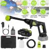 Cordless Pressure Washer Portable Electric Power Washer High Pressure Water Sprayer 435PSI Car Washer Cleaner with 6-in-1 Nozzle Foam Bottle Filter 15