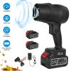 130000RPM Mini Cordless Leaf Blower Battery Operated Blower with 2x 3Ah Batteries for Leaf Snow Dust Water Blowing