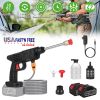 Cordless Pressure Washer Portable Electric Power Washer High Pressure Water Sprayer 400PSI Car Washer Cleaner with 0° & 40° Nozzle Foam Bottle Filter
