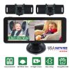 1080P Baby Car Camera for 2 Kids Dual Channel Car Baby Monitor Rear Facing Car Seat Camera with 120°Wide View 6.86In HD Split Screen Night Vision