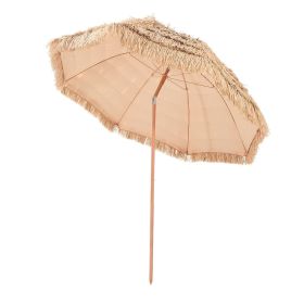 Tiki Umbrella Thatched Patio Umbrella 8 ft Poolside Patio Beach Umbrella