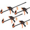 Bar Clamps for Woodworking 2-Pack 12 inch and 2-Pack 6 inch Clamp / Spreader