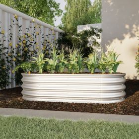 4x2x1ft Raised Garden Bed Kit, Galvanized Planter Raised Garden Beds for Outdoor for Vegetables,Flowers &Herbs, Heavy Duty, Rust-Resistant