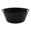 4 Pack Reusable Washable Round Party Tub, Plastic 17.50" x 17.50" x 7.00"