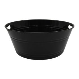 4 Pack Reusable Washable Round Party Tub, Plastic 17.50" x 17.50" x 7.00"