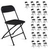 10PCS Heavy Duty Folding Chair 350lbs Capacity Metal Frame Portable Event Chair for Indoor Outdoor Use Stackable and No Assembly Required
