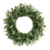 Sonoma Cypress Evergreen Christmas Wreath, Green, 24"