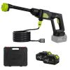 Cordless Pressure Washer Portable Electric Power Washer High Pressure Water Sprayer 435PSI Car Washer Cleaner with 6-in-1 Nozzle Foam Bottle Filter 15