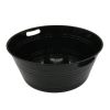 4 Pack Reusable Washable Round Party Tub, Plastic 17.50" x 17.50" x 7.00"