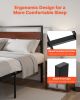 King Size Metal Platform Bed Frame with Headboard & Under-Bed Storage 14 Inch