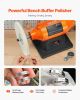 VEVOR 8" Bench Buffer Polisher 3/4 HP 3450RPM for Metal Jewelry Wood Polishing