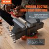 VEVOR 6" Bench Vise w/ Anvil 360Â°Swivel Locking Base Heavy Duty Ductile Iron