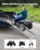 2000 lbs Aluminum Ramps 2Pcs Heavy-duty Loading Ramps with Handles