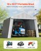 Outdoor Storage Shelter Shed 10x10 ft Waterproof Portable Canopy Carport Tent