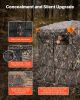 Portable Hunting Blind See Through Ground Deer Blinds 4-5 Person Carrying Bag