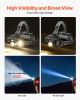 VEVOR Rechargeable Headlamp Lightweight Bright LED Headlight 16 Lighting Modes