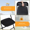 10PCS Heavy Duty Folding Chair 350lbs Capacity Metal Frame Portable Event Chair for Indoor Outdoor Use Stackable and No Assembly Required