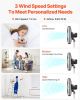 18" Industrial Pedestal Fan 3-Speed Oscillating Fan with Adjustable Height