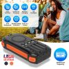 Portable Solar Charger 49800mAh Power Bank External Battery Pack 22.5W PD Fast Charging Built in 4 Cables 15W Wireless Charging LED Flashlight for Cam