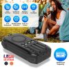 Portable Solar Charger 49800mAh Power Bank External Battery Pack 22.5W PD Fast Charging Built in 4 Cables 15W Wireless Charging LED Flashlight for Cam
