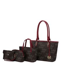 MKF Collection Alexy M Signature Four PCS Set by Mia k (Material: Polycarbonate, Color: Red)
