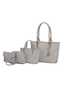 MKF Collection Alexy M Signature Four PCS Set by Mia k (Material: Polycarbonate, Color: White)