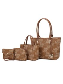 MKF Collection Alexy M Signature Four PCS Set by Mia k (Material: Polycarbonate, Color: Tan)
